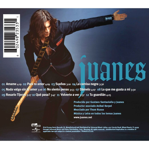 CD - JUANES - MI SANGRE