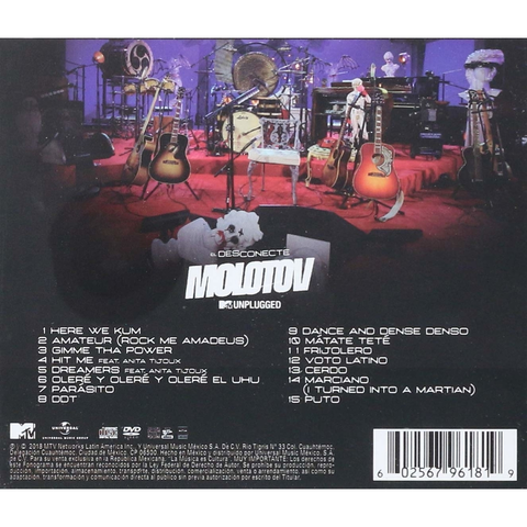 CD+DVD - MOLOTOV - MTV UNPLUGGED - IMPORTADO