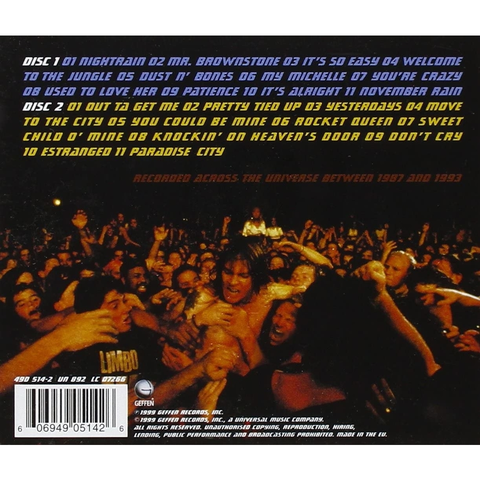 DOS CD's - GUNS N' ROSES -  LIVE ERA '87-'93 - IMPORTADO