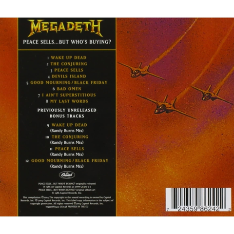 CD  - MEGADETH - PEACE SELLS...BUT WHO'S BUYING? - IMPORTADO