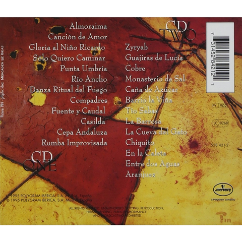 DOS CD's - PACO DE LUCÍA - ANTOLOGIA - IMPORTADO