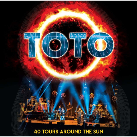 TRES VINILOS COLOR - TOTO - 40 TOURS AROUND THE SUN - IMPORTADO